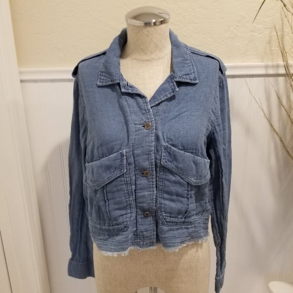 Splendid Indigo Jacket Size Small - image 4